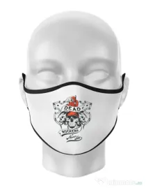 Masca personalizata reutilizabila Dead rockers Alb
