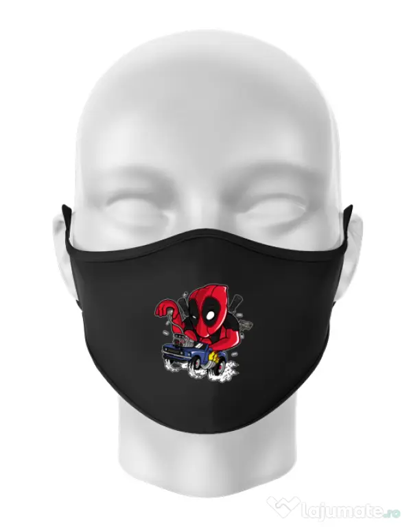 Masca personalizata reutilizabila Deadrace Negru
