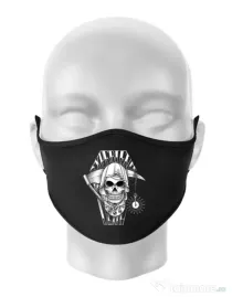 Masca personalizata reutilizabila Experience death Negru