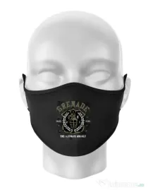 Masca personalizata reutilizabila Grenade Negru