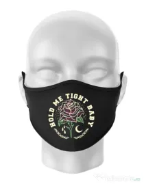 Masca personalizata reutilizabila Hold me tight Negru