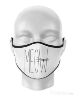 Masca personalizata reutilizabila I am a cat Alb