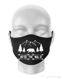 Masca personalizata reutilizabila Into the wild Negru