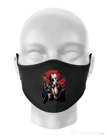 Masca personalizata reutilizabila Jason will be back Negru