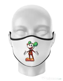 Masca personalizata reutilizabila Joker Mouse Alb