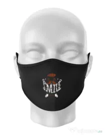 Masca personalizata reutilizabila Keep smile everyday Negru