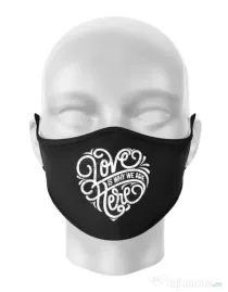 Masca personalizata reutilizabila Love Negru