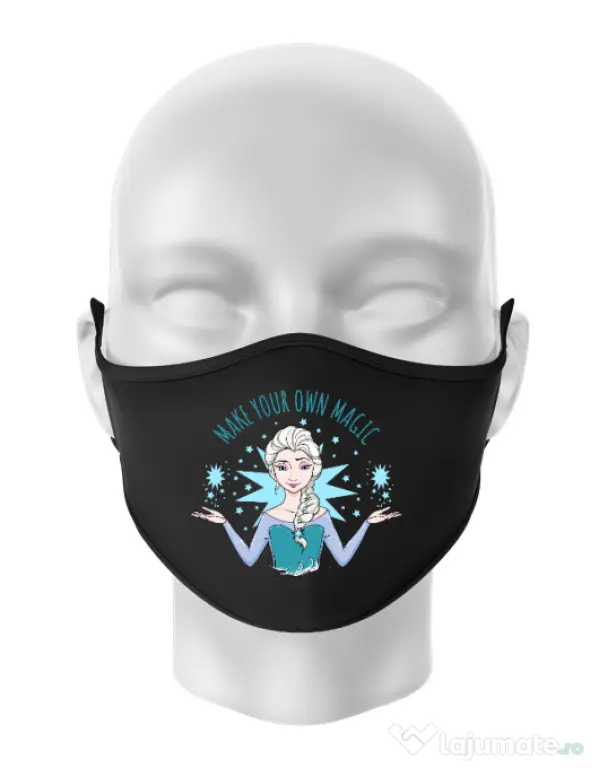 Masca personalizata reutilizabila Make your own magic Negru