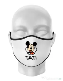 Masca personalizata reutilizabila Mouse daddy Alb