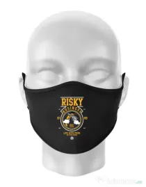 Masca personalizata reutilizabila Risky Business Negru