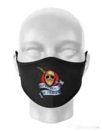 Masca personalizata reutilizabila See you on friday Negru