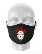 Masca personalizata reutilizabila Smile santa Negru
