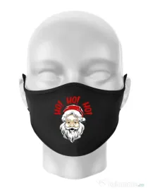 Masca personalizata reutilizabila Smile santa Negru