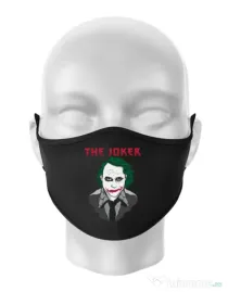 Masca personalizata reutilizabila The joker Negru
