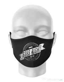 Masca personalizata reutilizabila When nothing goes right Negru