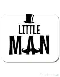 Mousepad personalizat Little man Alb