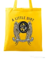 Sacosa din panza A little dirt Galben