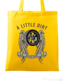 Sacosa din panza A little dirt Galben