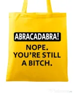 Sacosa din panza Abracadabra Galben