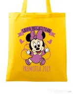 Sacosa din panza Absolvire Minnie Mouse Galben