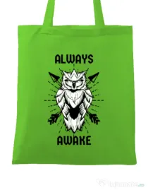 Sacosa din panza Always awake Verde mar