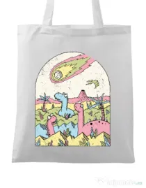 Sacosa din panza Asteroid Alb