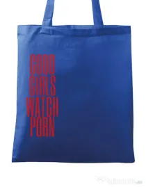 Sacosa din panza Bad girls Albastru regal
