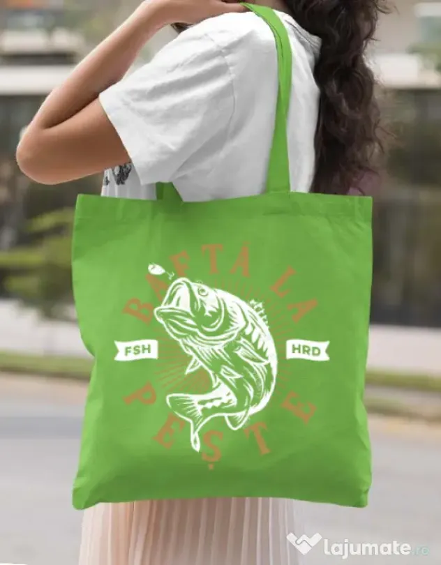 Sacosa din panza Bafta la peste Verde mar