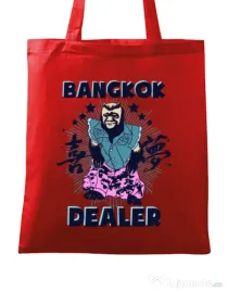Sacosa din panza Bangkok dealer Rosu
