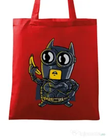 Sacosa din panza Bat minion Rosu