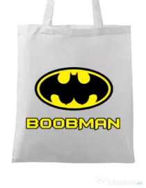 Sacosa din panza Boobman Alb