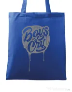 Sacosa din panza Boys Dont Cry Albastru regal