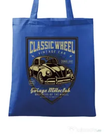 Sacosa din panza Classic Wheel Albastru regal