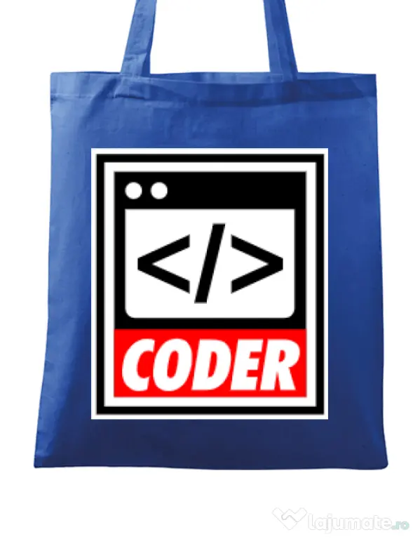 Sacosa din panza Coder Albastru regal