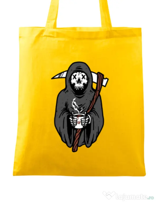 Sacosa din panza Coffee Reaper Galben