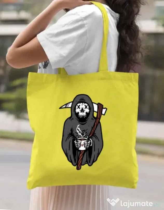 Sacosa din panza Coffee Reaper Galben