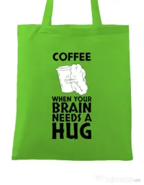 Sacosa din panza Coffee Verde mar