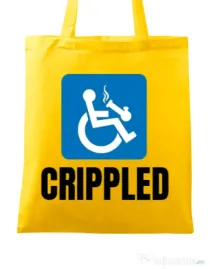 Sacosa din panza Crippled Galben