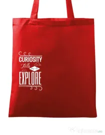 Sacosa din panza Curiosity Rosu