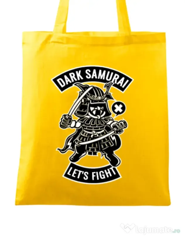 Sacosa din panza Dark samurai Galben