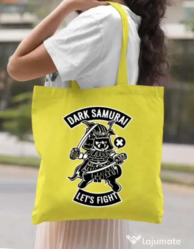 Sacosa din panza Dark samurai Galben