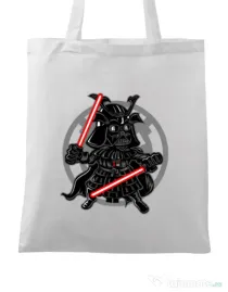 Sacosa din panza Darkside Samurai Alb