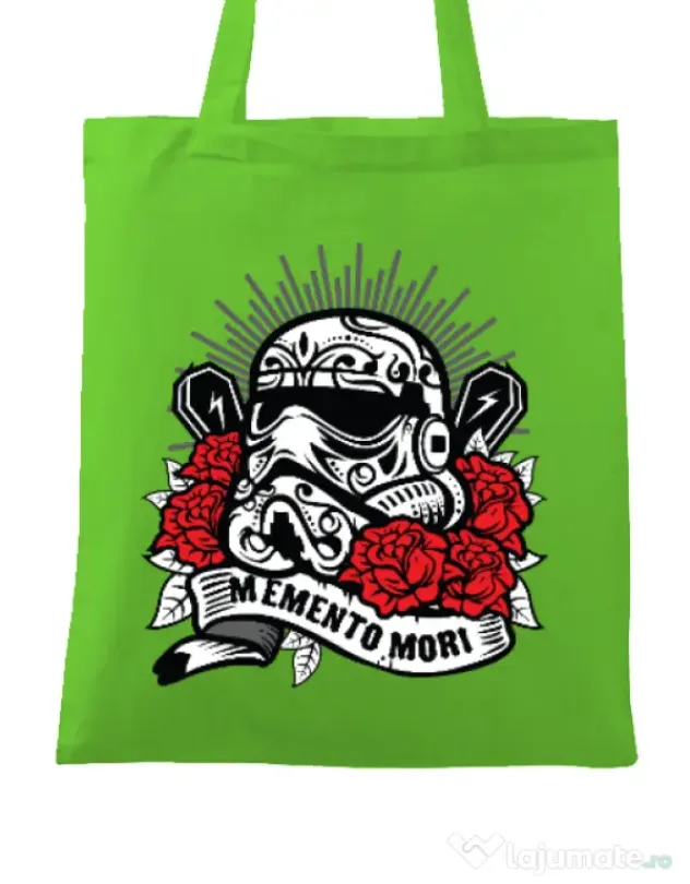 Sacosa din panza Dead Trooper Verde mar