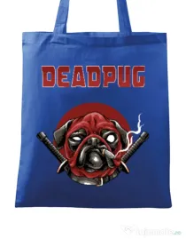 Sacosa din panza Deadpug Albastru regal