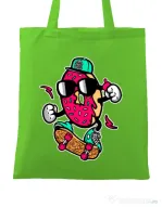 Sacosa din panza Donut skater Verde mar