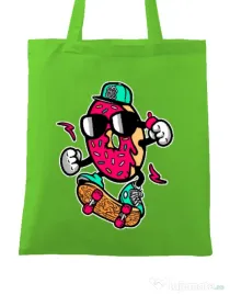 Sacosa din panza Donut skater Verde mar
