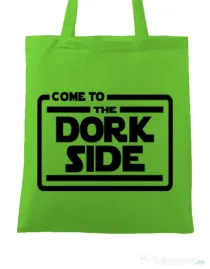 Sacosa din panza Dork side Verde mar