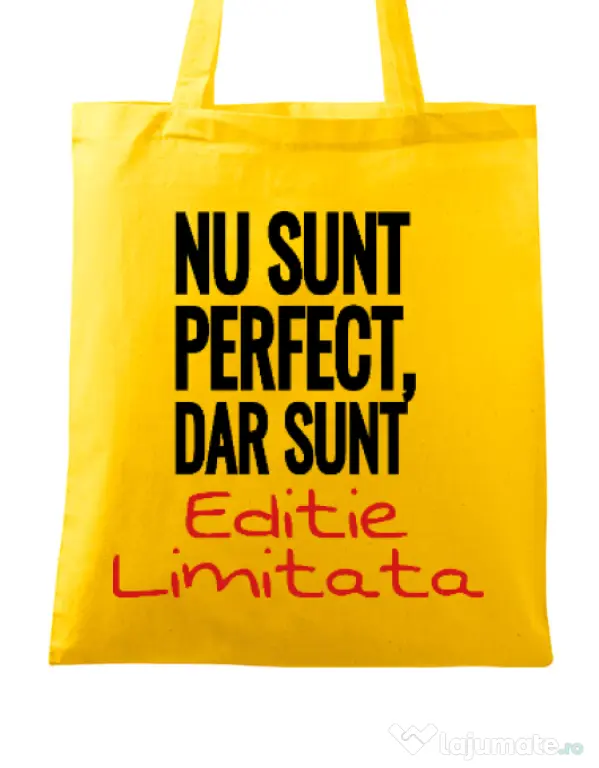 Sacosa din panza Editie limitata Galben