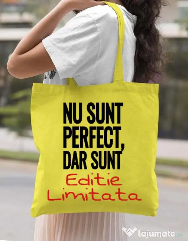 Sacosa din panza Editie limitata Galben