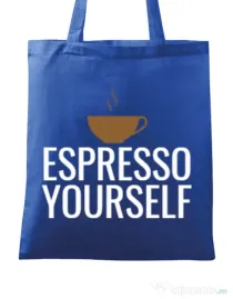 Sacosa din panza Espresso yourself Albastru regal